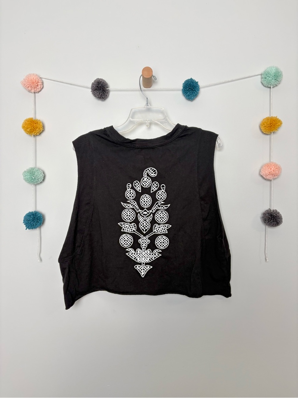 Free People Movement Black & White Logo Tank